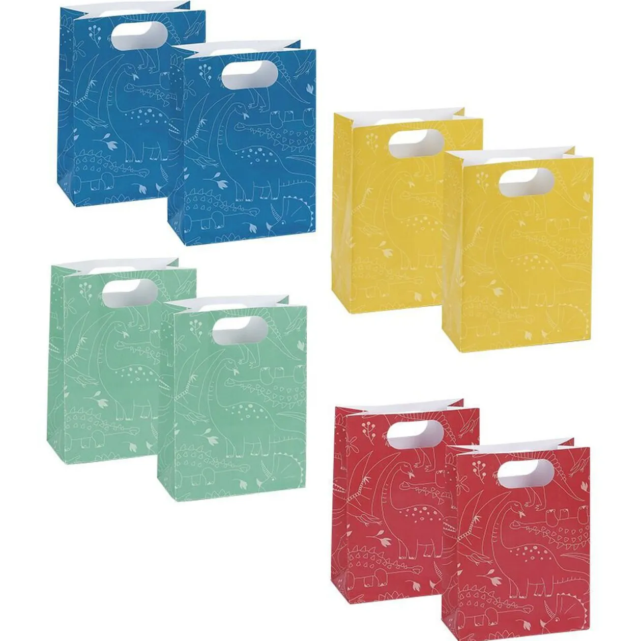 Sac à bonbons pochette thème dinosaure x8