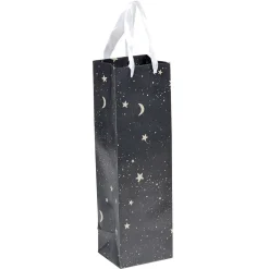 Sac à bouteille Noël doré