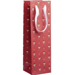 Sac à bouteille Noël motif traditionnel