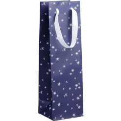 Sac cadeau à bouteille imprimé Noël