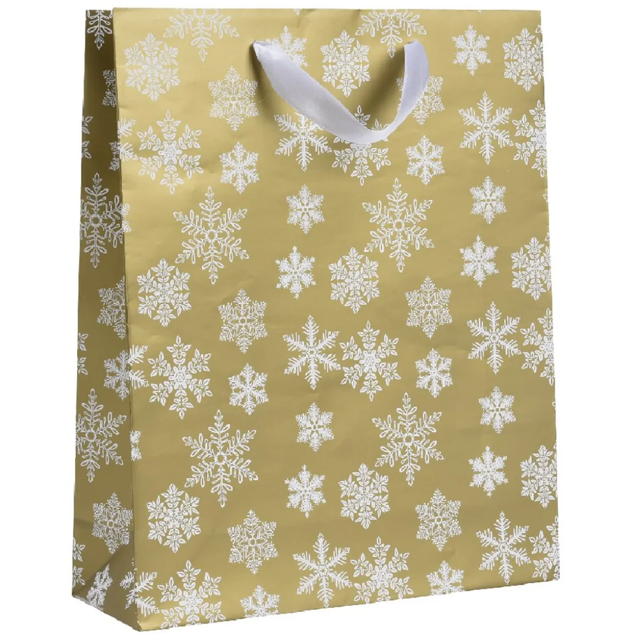 Sac cadeau de Noël doré taille M