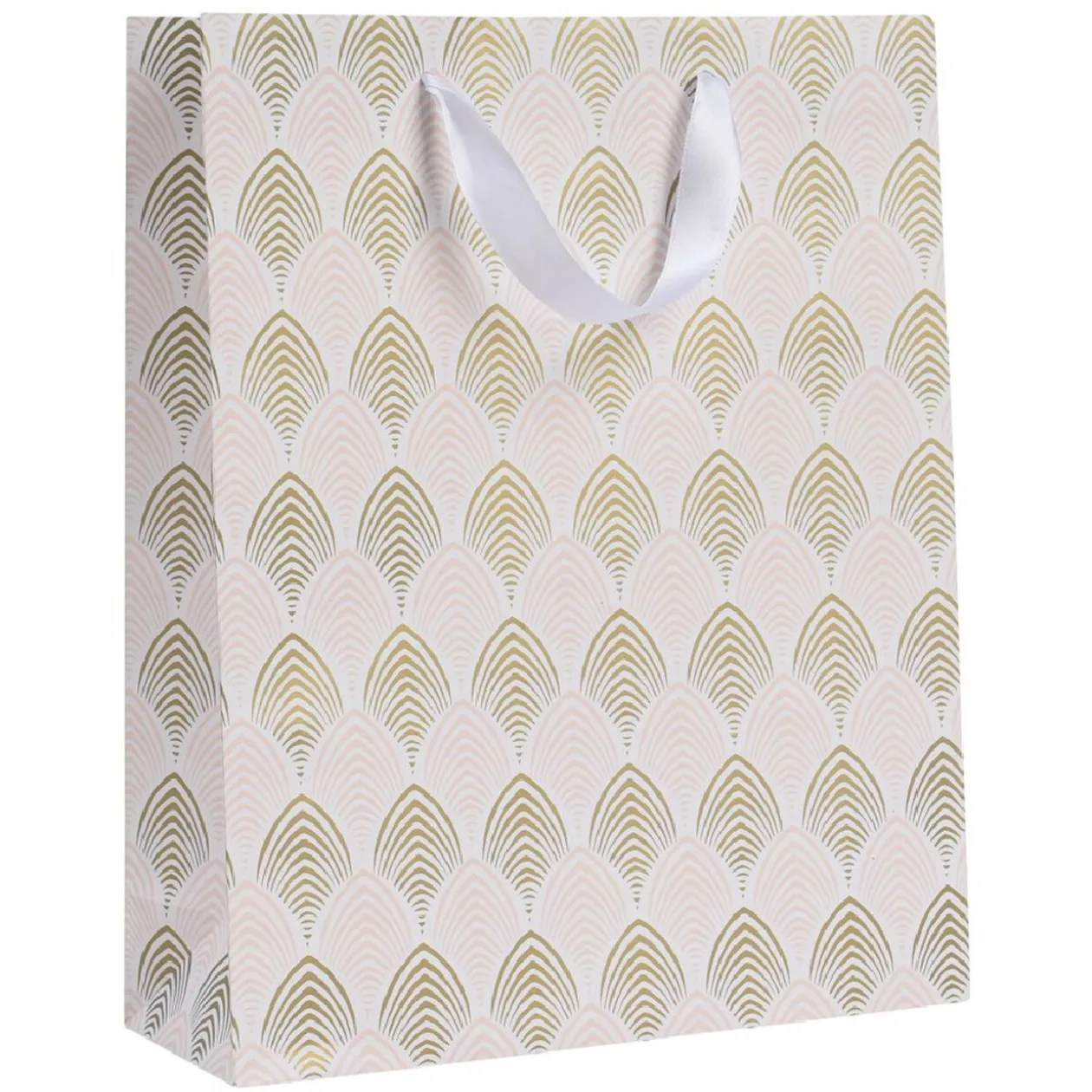 Sac cadeau de Noël doré taille M