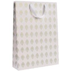 Sac cadeau de Noël doré taille L