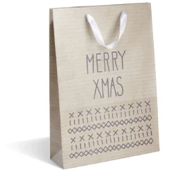 Sac cadeau grand format, jardin hiver, papier