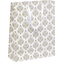 Sac cadeau motif doré taille M