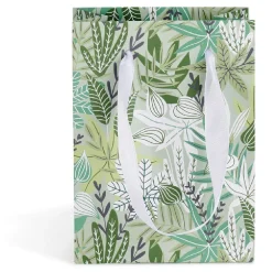 Sac cadeau motif jardin d'hiver taille S