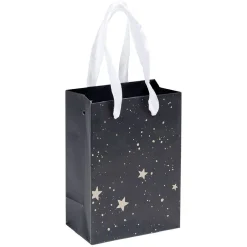 Sac cadeau Noël doré L33X10X9 cm