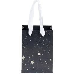 Sac cadeau Noël doré L33X10X9 cm