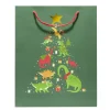 Sac cadeau Noël enfant licorne ou dinosaure 26xH32cm - 2 modèles