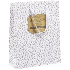 Sac cadeau Noël motif nature Taille M L26xH32cm
