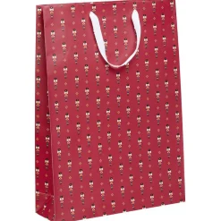 Sac cadeau Noël motif traditionnel Taille L L33x46cm