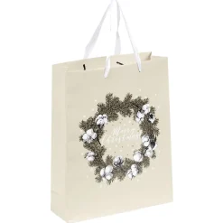 Sac cadeau Noël Nature L32X26 cm