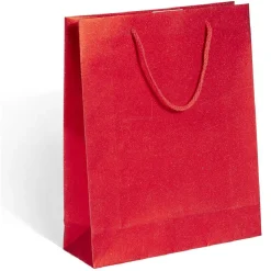 Sac cadeau Noël rouge ou vert à motifs -Taille M