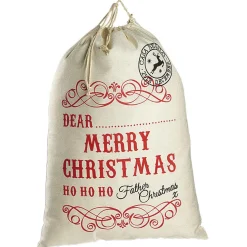 Sac de Père Noël en tissu