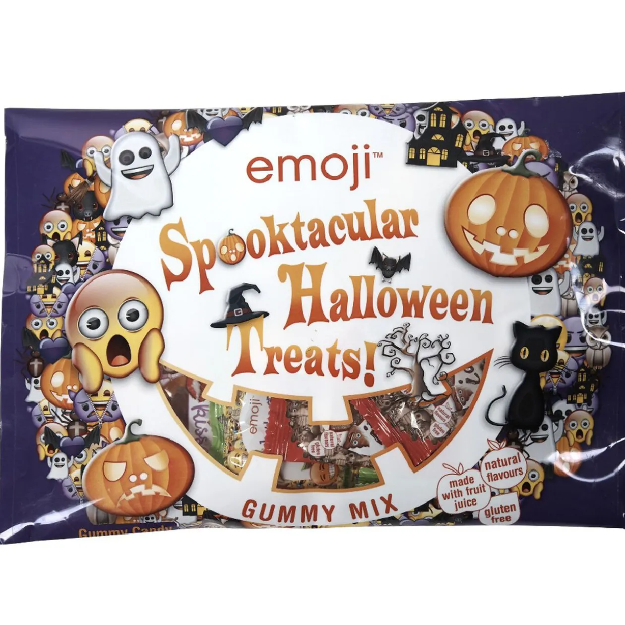 Sachet de bonbons Halloween party mix Emoji 400g