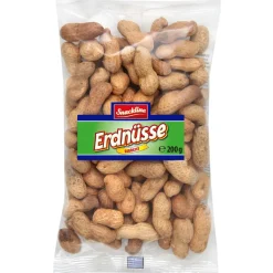 Sachet de cacahuète avec coquille Snackline 200g