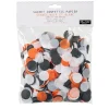 Sachet de confettis Halloween noir orange blanc