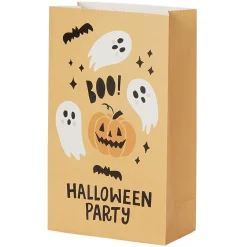 Sachet en papier décor Halloween x10