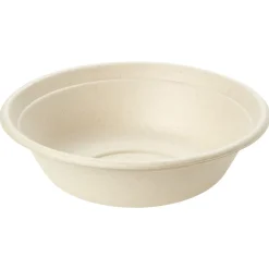 Saladier beige en pulpe de canne à sucre x20