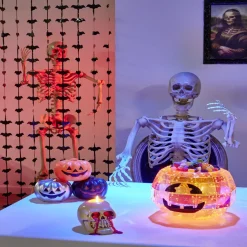 Saladier bol à bonbons LED Halloween Ø22,5xH18cm