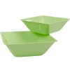 Saladier plastique vert anis x2