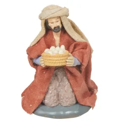 Santon crèche de Noël commerçant du village