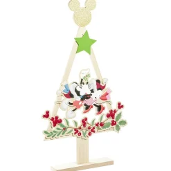 Sapin à poser en bois Mickey et Minnie H68,5cm