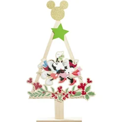 Sapin à poser en bois Mickey et Minnie H68,5cm
