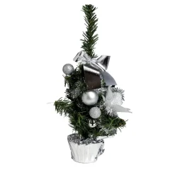 Sapin décor argenté H36cm