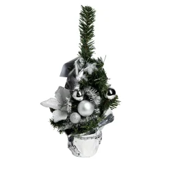 Sapin décor argenté H36cm