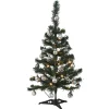 Sapin décoré lumineux blanc et argenté 20 LED