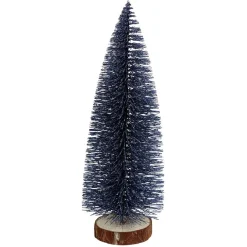 Sapin décoratif à poser argenté ou bleu Ø9xH24cm