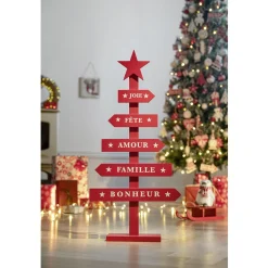 Sapin de Noël à poser en bois