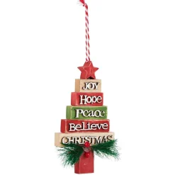 Sapin de Noël à suspendre multicolore