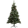 Sapin de Noël artificiel floqué neige avec pomme de pin H180cm