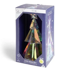 Sapin de Noël LED iridescent H37cm