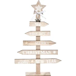 Sapin de Noël panneau de bois H36 cm