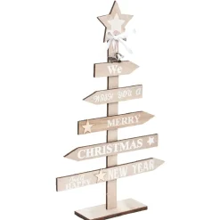 Sapin de Noël panneau de bois H36 cm