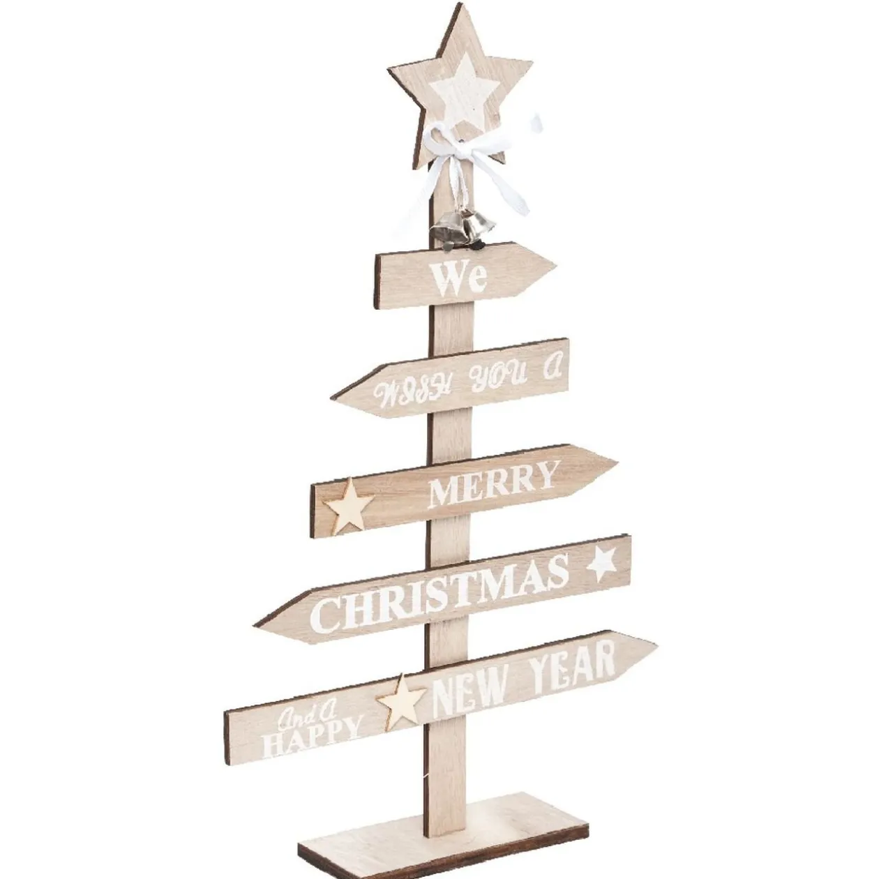 Sapin de Noël panneau de bois H36 cm