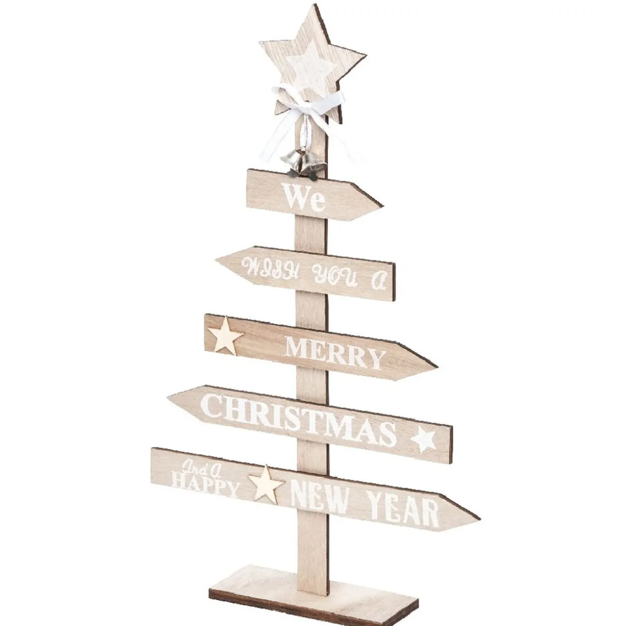 Sapin de Noël panneau de bois H36 cm