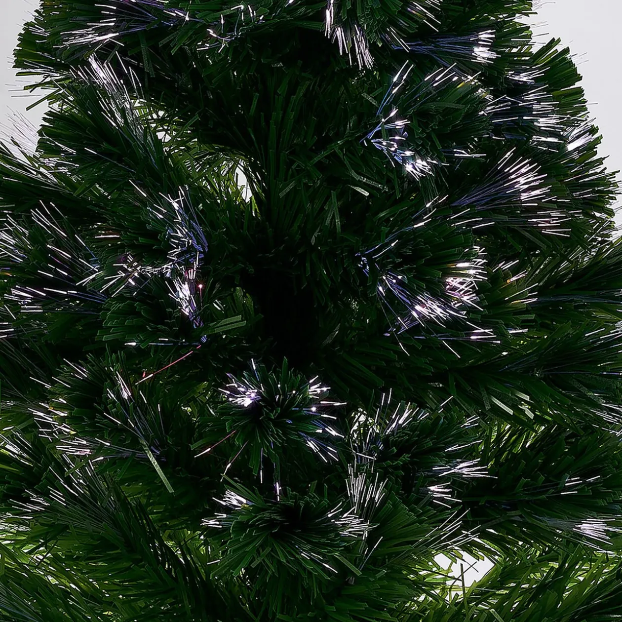 Sapin de Noël vert fibre optique h 90 cm