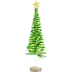 Sapin en feutrine et bois à poser H45cm - 4 modèles