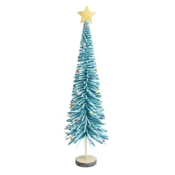 Sapin en feutrine et bois à poser H90cm - 4 modèles