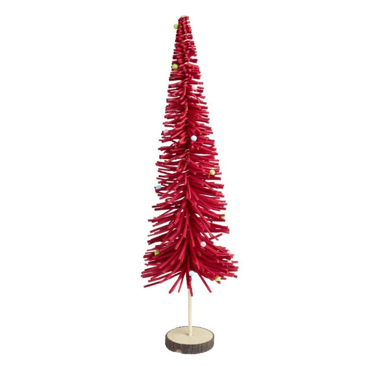 Sapin en feutrine et bois à poser H90cm - 4 modèles