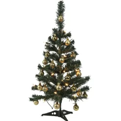 Sapin lumineux blanc et doré 20 LED