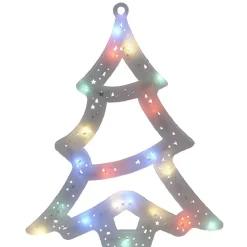 Sapin lumineux blanc fixe h. 32 cm