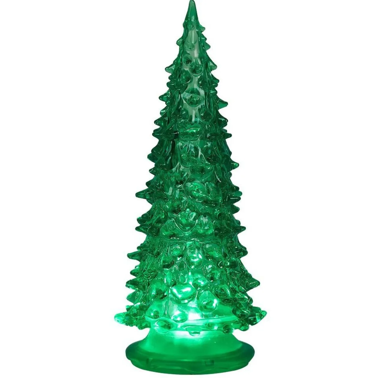 Sapin lumineux déco H19cm plastique 3 coloris