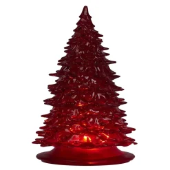 Sapin lumineux déco H19cm plastique 3 coloris