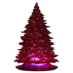 Sapin lumineux déco H19cm plastique 3 coloris