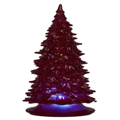 Sapin lumineux déco H19cm plastique 3 coloris